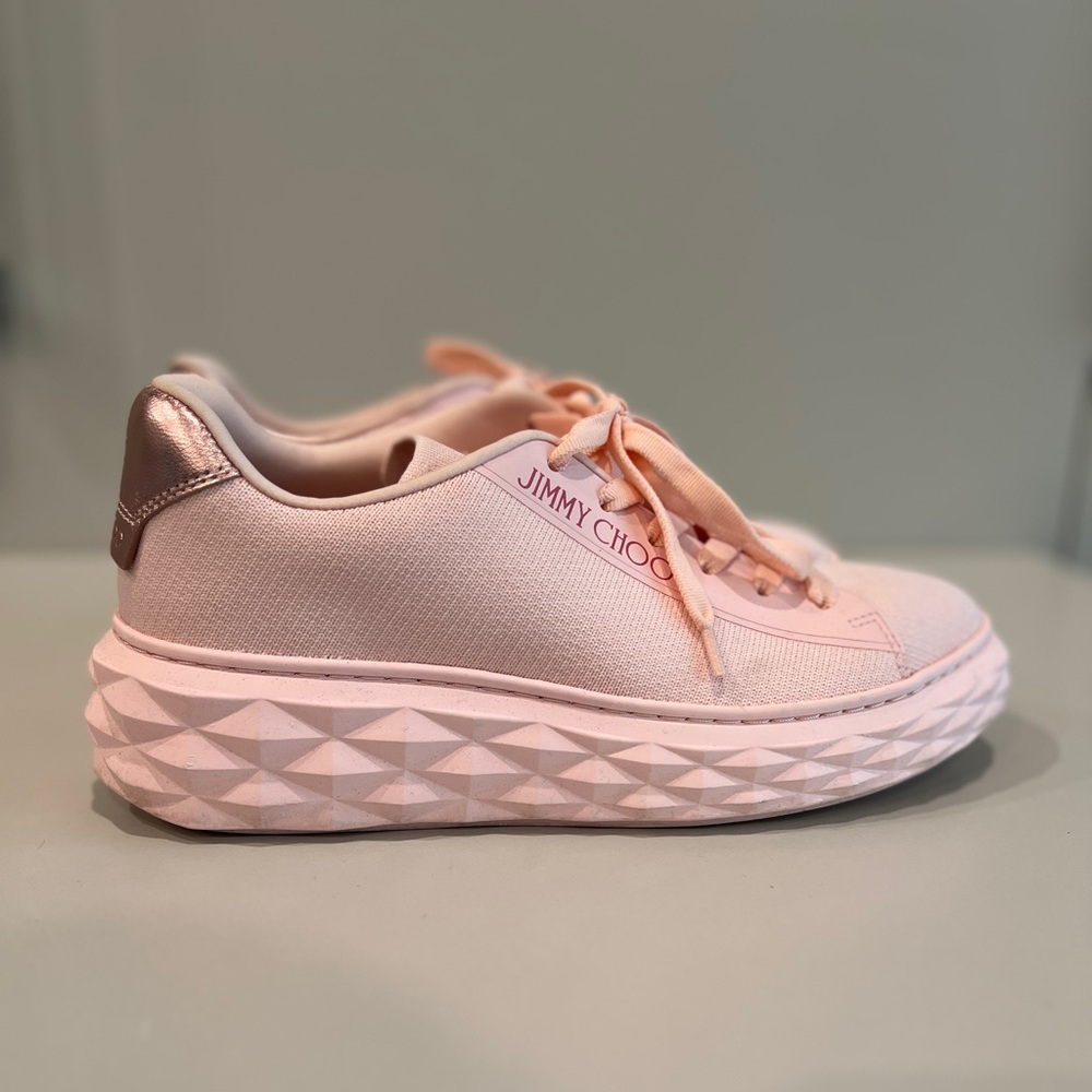 Jimmy Choo Diamond Light Sneakers - Pink - Size 37